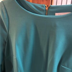 Calvin Klein Collection Teal Midi Dress